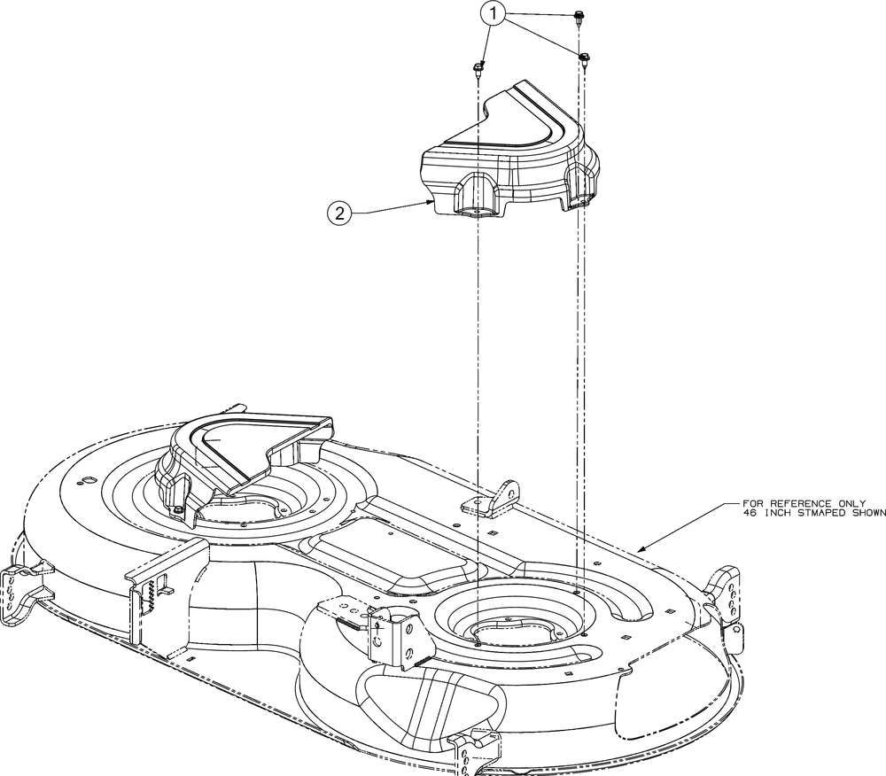 Belt Cover Diagram and Parts List for RZT-S42KH (17ARCBDS056)(2016) Cub Cadet Lawn Tractor